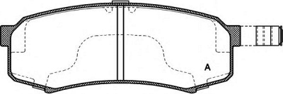 OPEN PARTS bpa041304 -  Комплект тормозных колодок, дисковый тормоз
